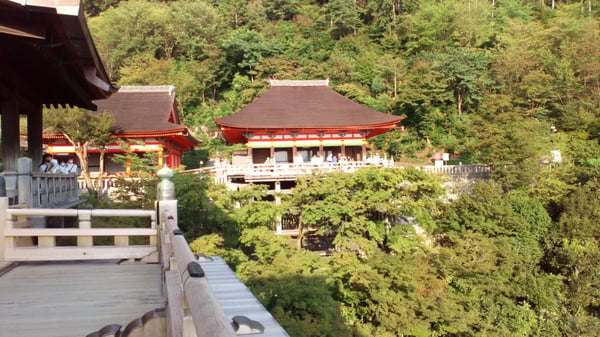 View from Hondo, at Okuno-in hall on far side