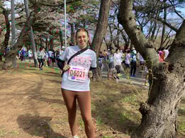 Caroliine_half marathon on aomori