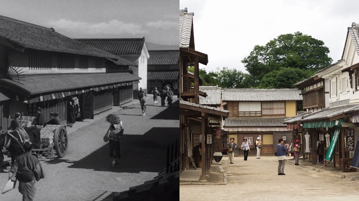 Comparison of old dirt roads in Kyoto
