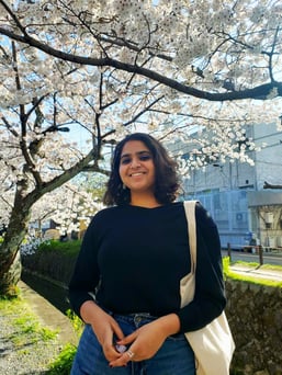Sakshi_Enjoying the Sakura in Kyoto