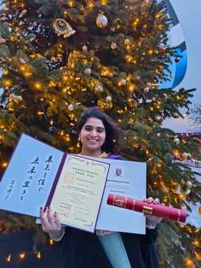 Sakshi_at master graduation ceremony at RU