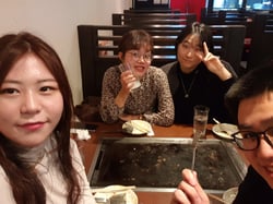 Eating Teppanyaki